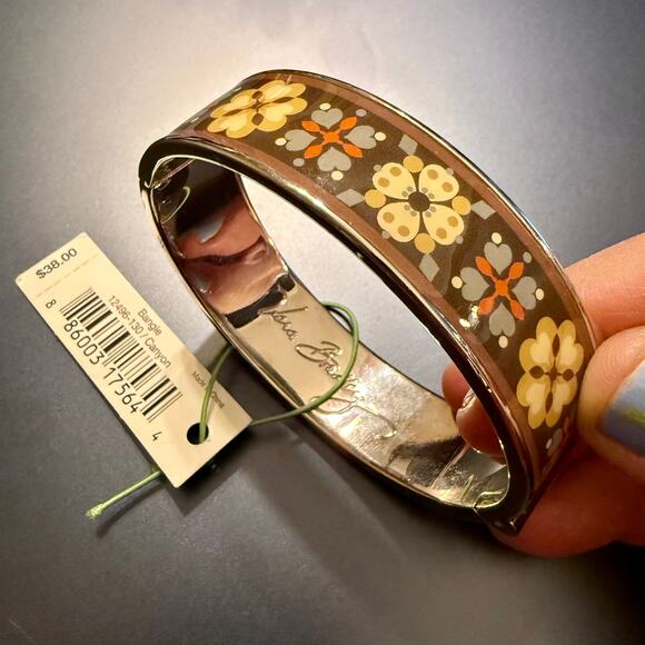 Vera Bradley Rare/Retired CANYON Brown & Silver Bracelet NWT - Picture 1 of 7